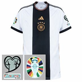 22-23 Germany Home Shirt + Euro 2024 Qualifying Patch Set