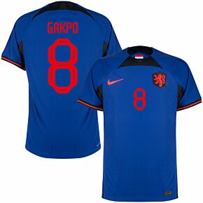 22-23 Holland Dri-Fit ADV Match Away Shirt + Gakpo 8 (Official Printing)