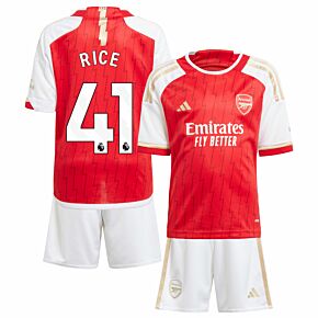 23-24 Arsenal Home Mini Kit + Rice 41 (Premier League)