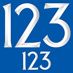 23-24 Italy Home Adult Player Number Sets (249mm / 104mm)