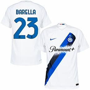 23-24 Inter Milan Dri-Fit ADV Match Away Shirt + Barella 23 (Official Printing)