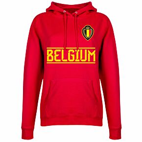 Belgium Team Womens Hoodie - Red