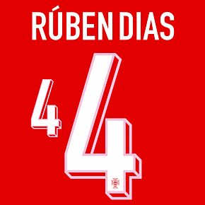 Rúben Dias 4 (Official Printing) - 24-25 Portugal Home