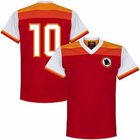 78-79 AS Roma Retro Shirt + No.10 (Ancelotti)