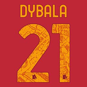 Dybala 21 (Official Printing) - 23-24 AS Roma Home