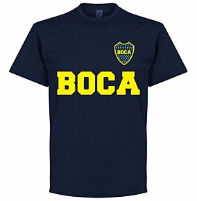 Boca Text Tee - Navy