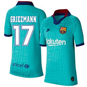 19-20 Barcelona 3rd Shirt - Kids + Griezmann 17 (Retro Fan Style)