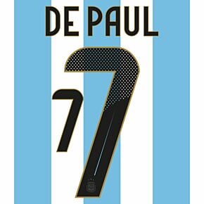 De Paul 7 (Official Printing) - 24-25 Argentina Home