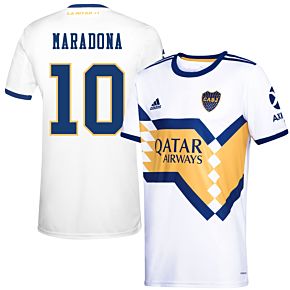 20-21 Boca Juniors Away Shirt+ Maradona 10 (Fan Style)