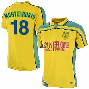 Copa FC Nantes Home Retro Shirt 2000-2001 + Monterrubio 18 (Fan Style)