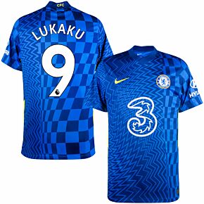 21-22 Chelsea Home Shirt + Lukaku 9 (Premier League)