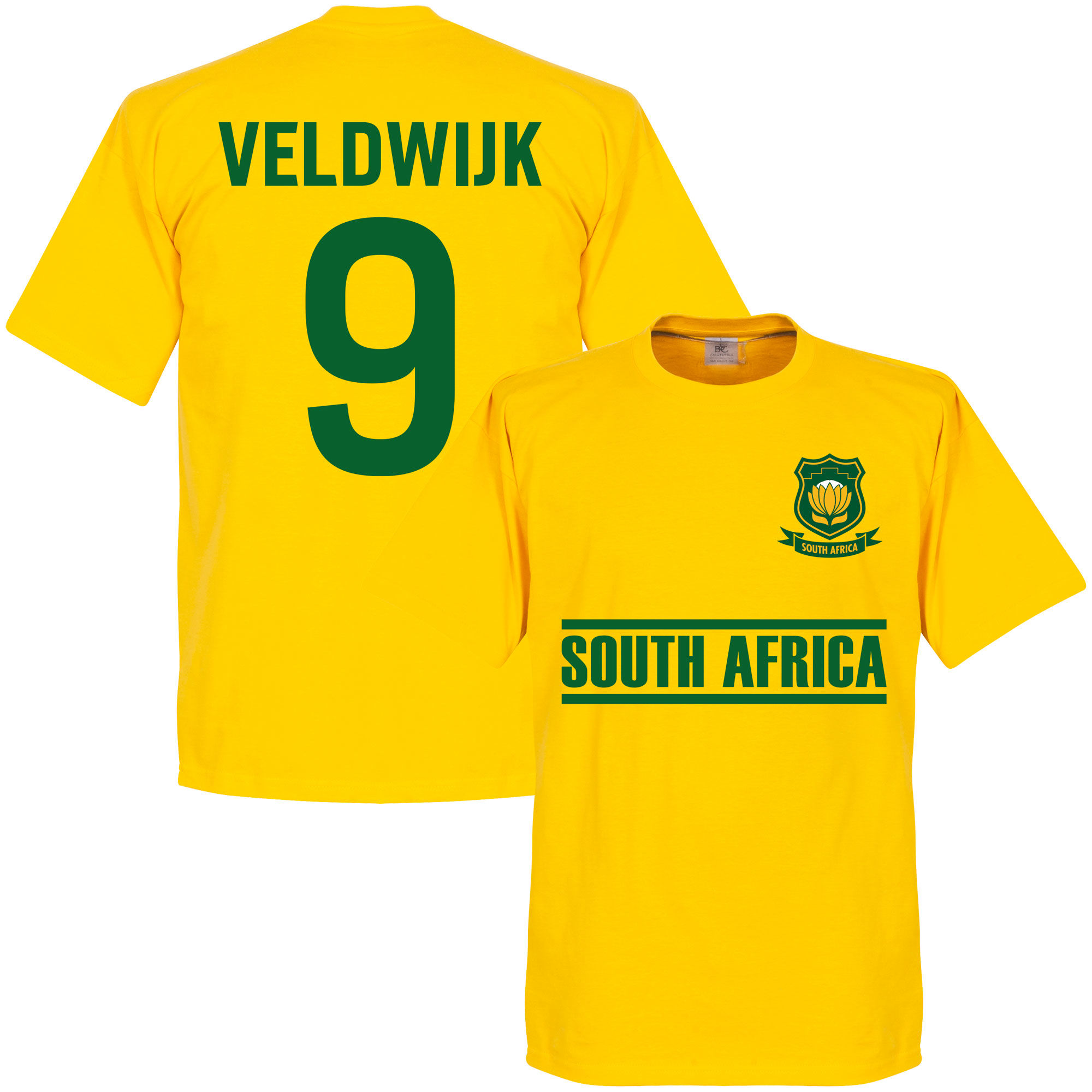 Jihoafrická republika - Tričko - žluté, číslo 9, Lars Veldwijk