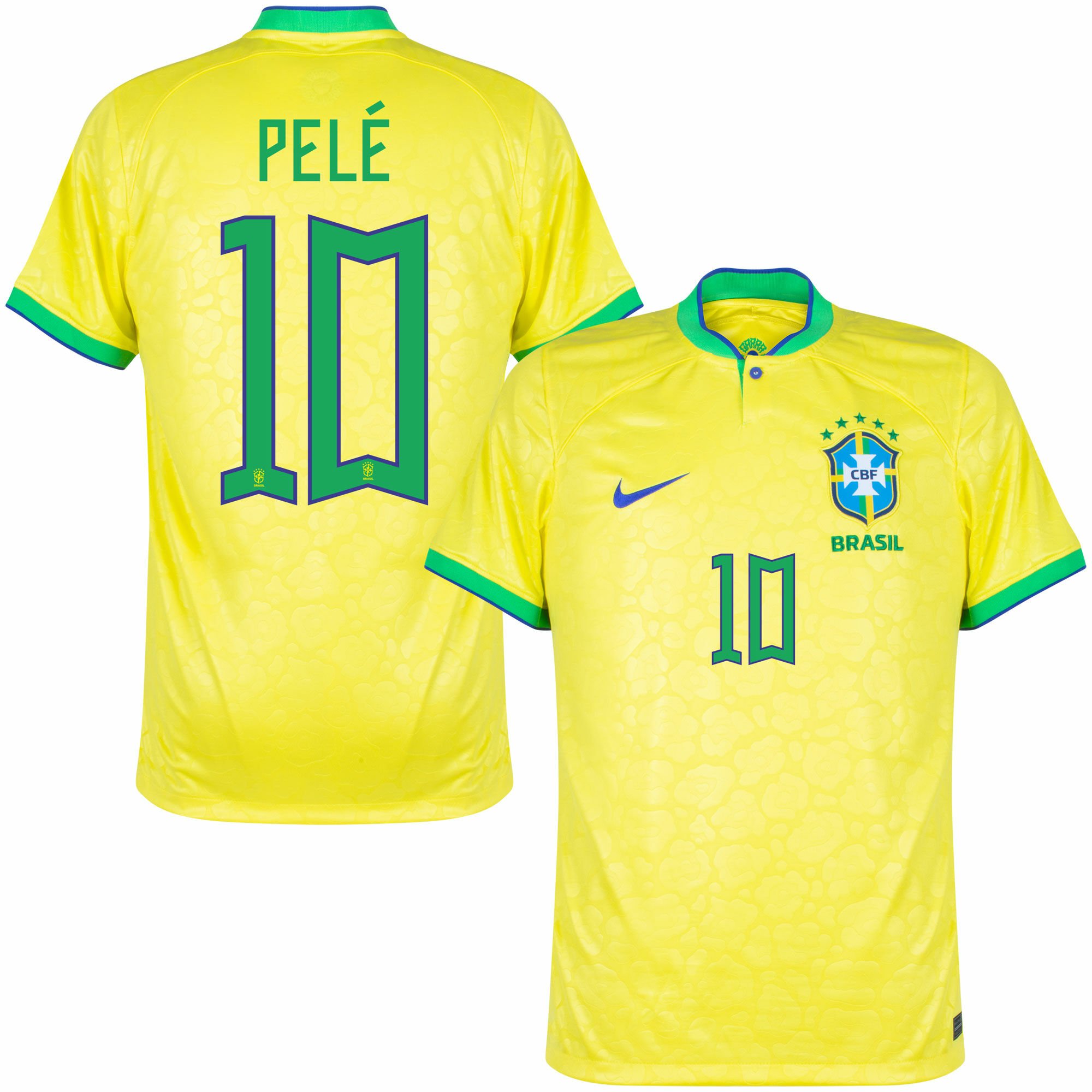 T-Shirt Football Edition Special Selection Of Brazil Athleta 10 (Pele) o-Rei