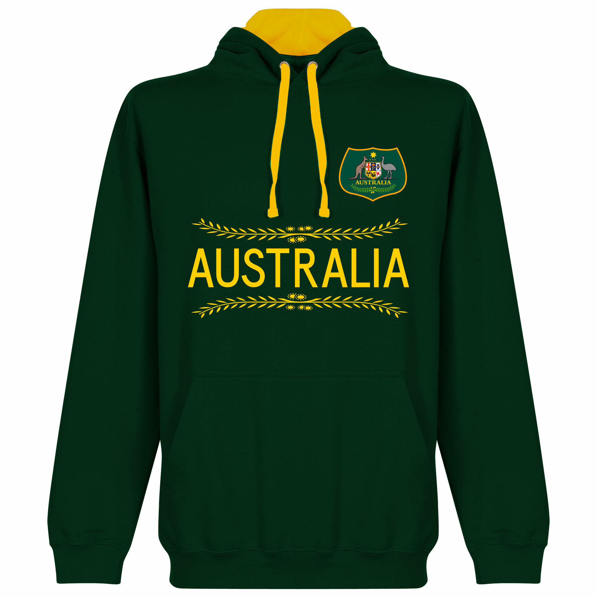 Austrálie - Mikina s kapucí - zelená