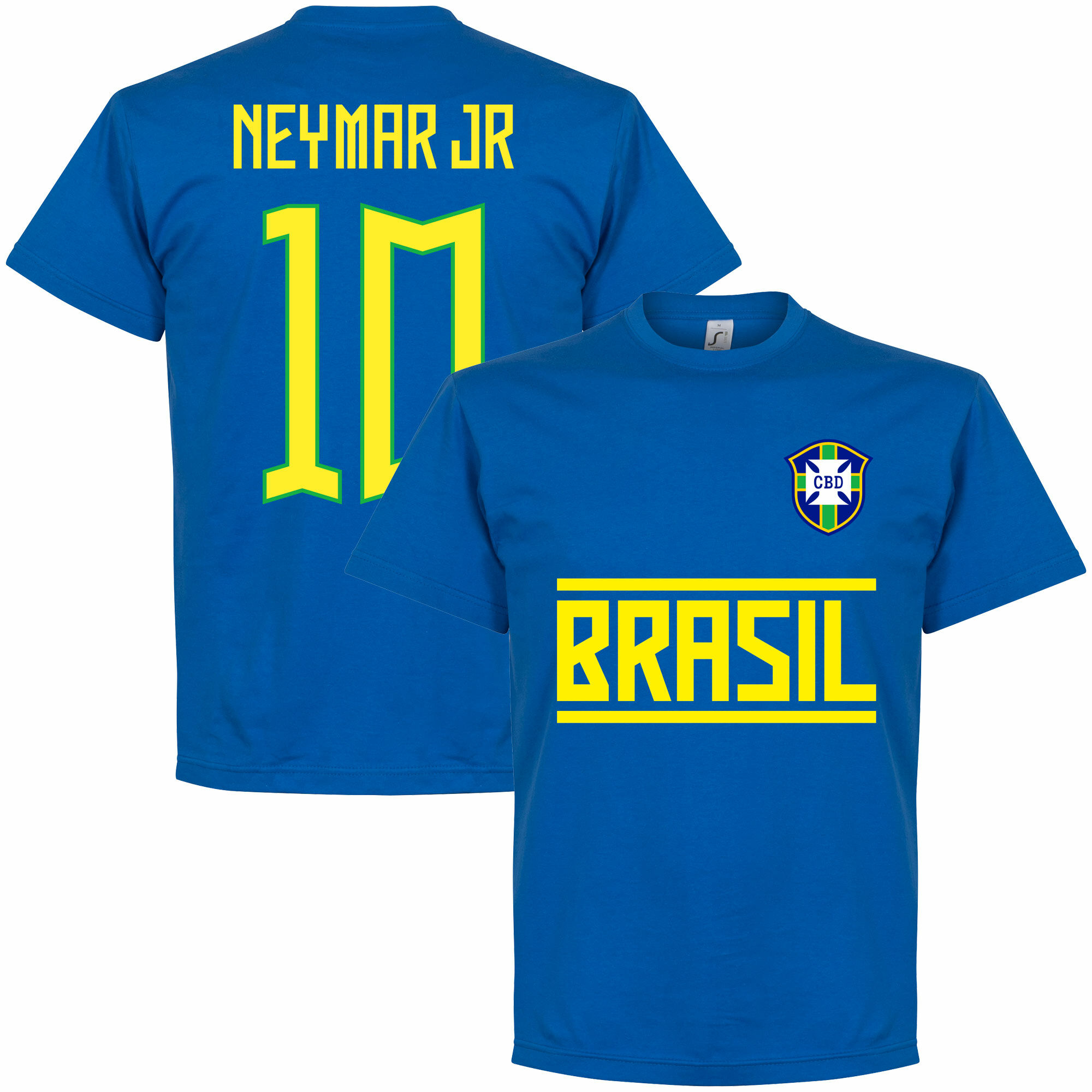 Brazílie - Tričko - číslo 10, modré, Neymar