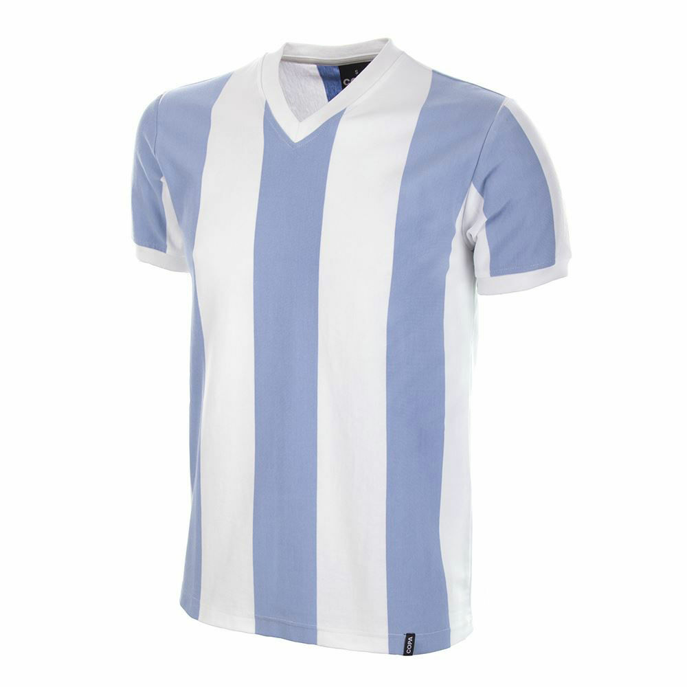 Argentina - Dres fotbalový - retrostyl, šedesátá léta, modrý