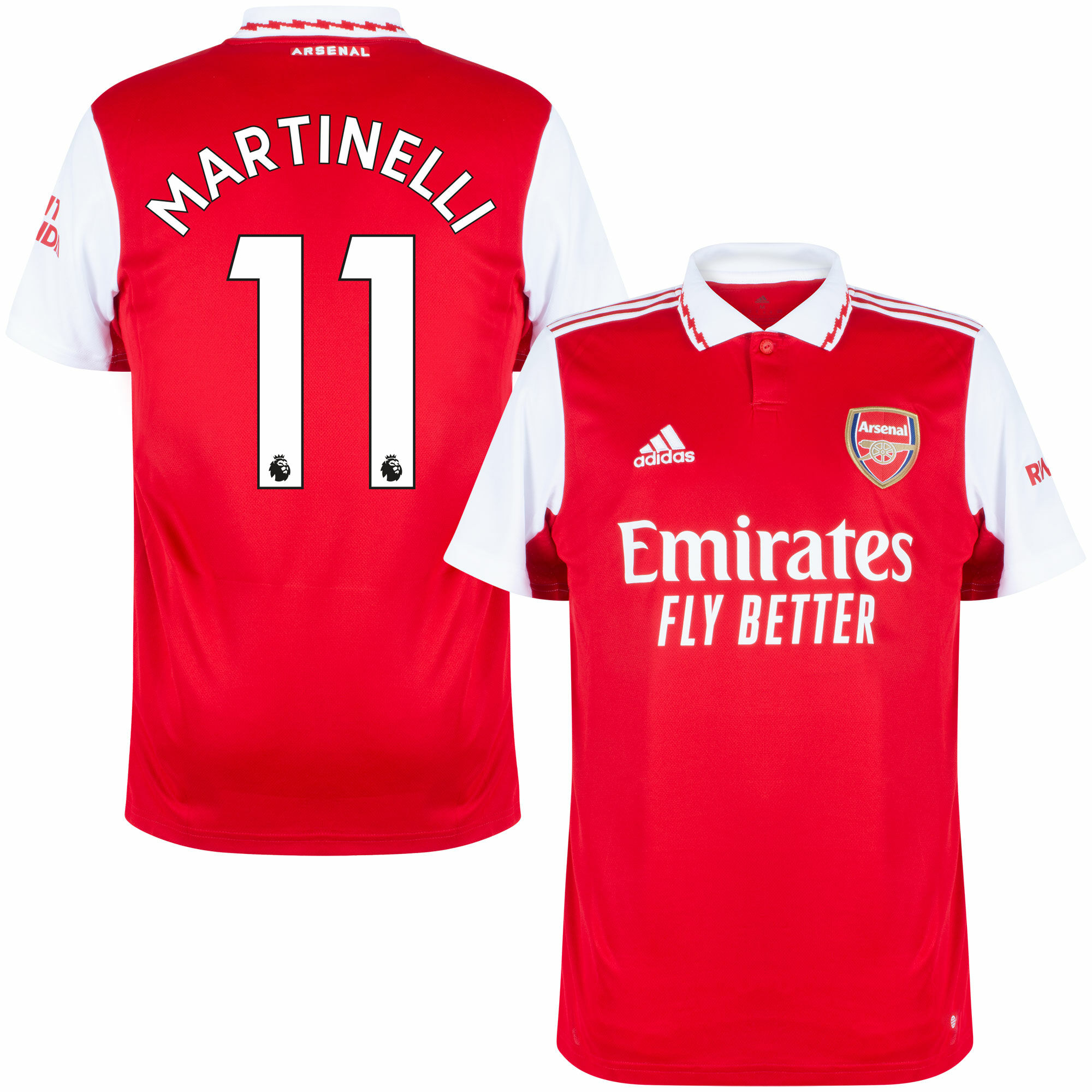 Arsenal - Dres fotbalový - Gabriel Martinelli, číslo 11, červený, Premier League, domácí, sezóna 2022/23