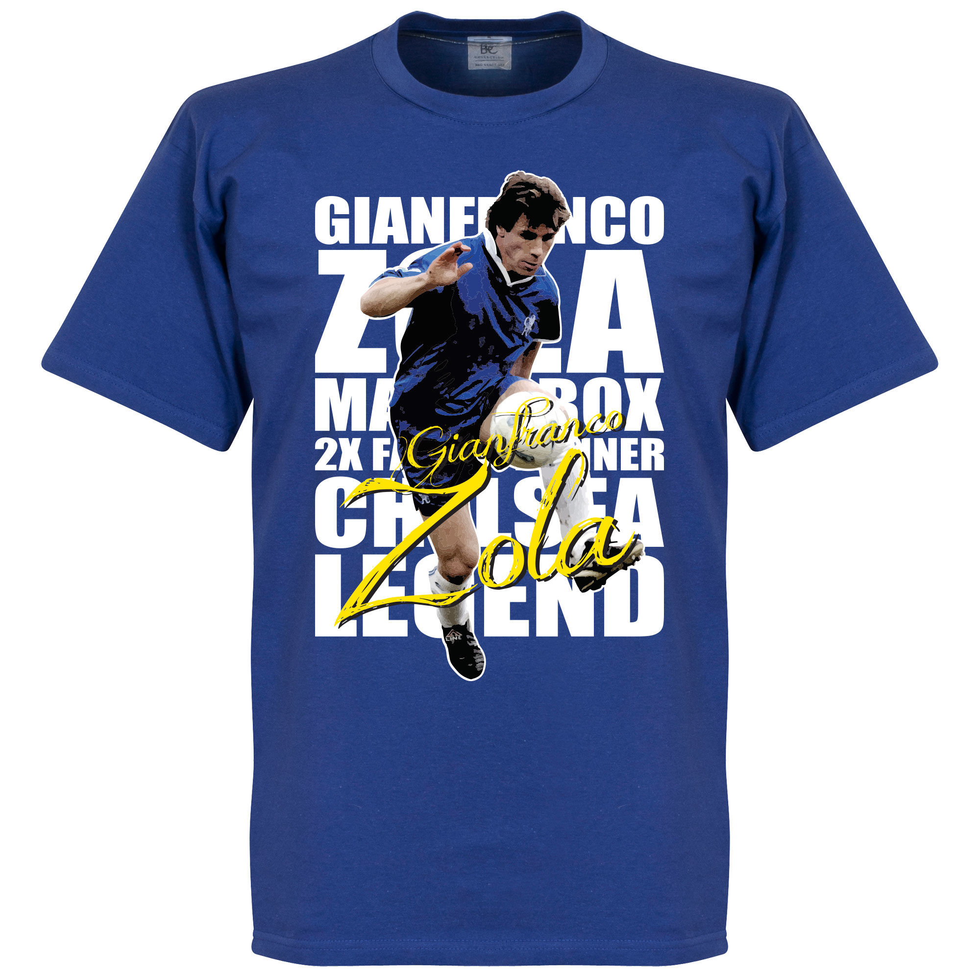 Chelsea - Tričko "Legend" - Gianfranco Zola, modré