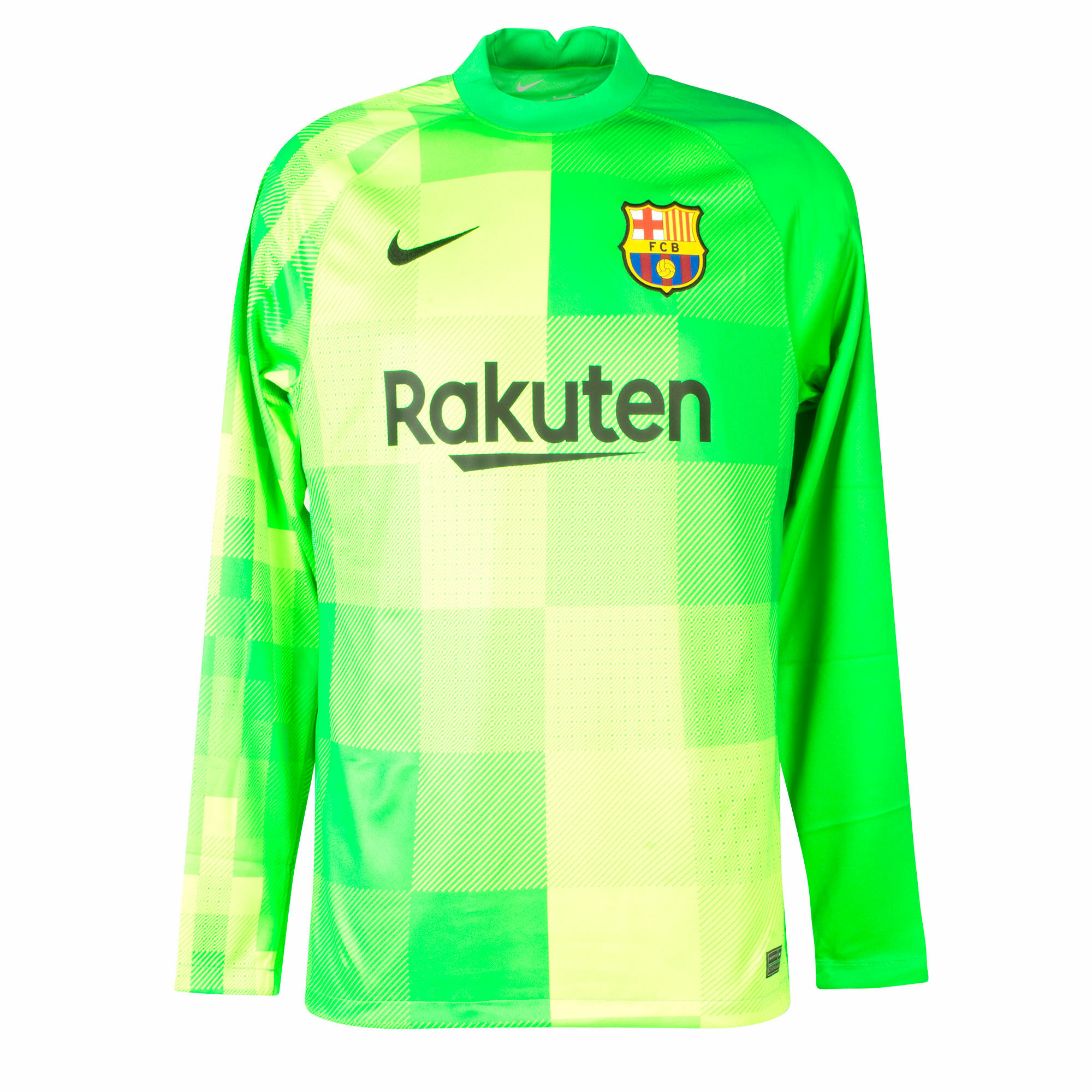 Barcelona - Dres fotbalový brankářský - sezóna 2021/22, dlouhý rukáv, zelený, venkovní