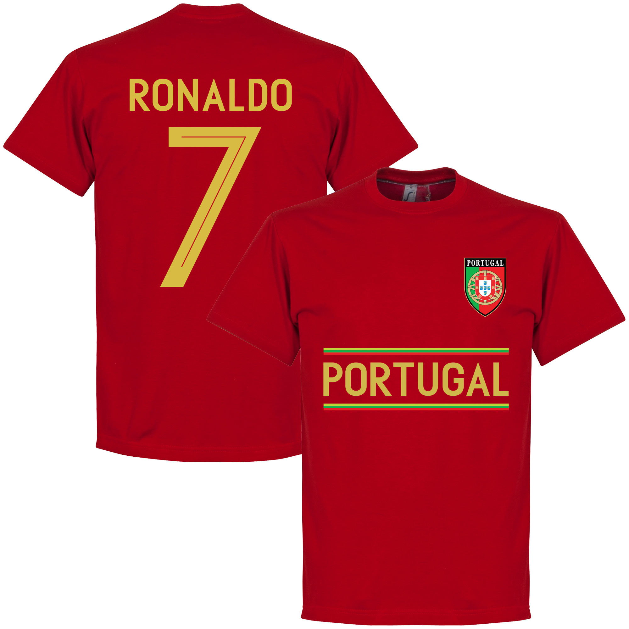 Portugalsko - Tričko - červené, Ronaldo, číslo 7