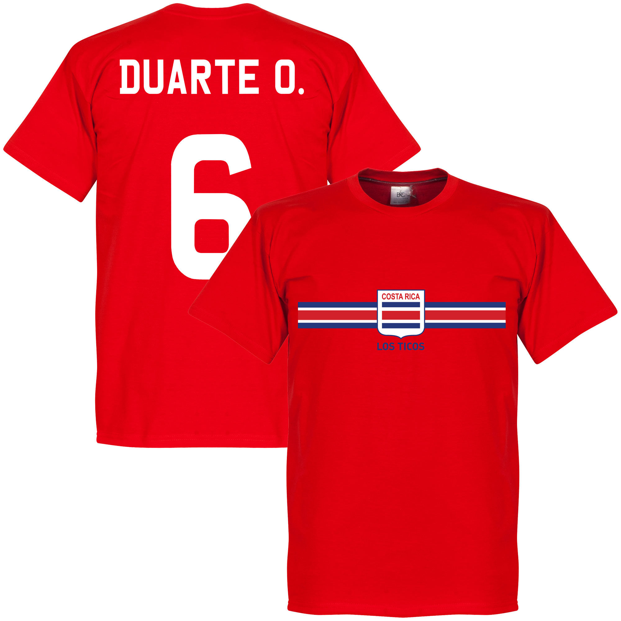 Kostarika - Tričko - červené, Óscar Duarte