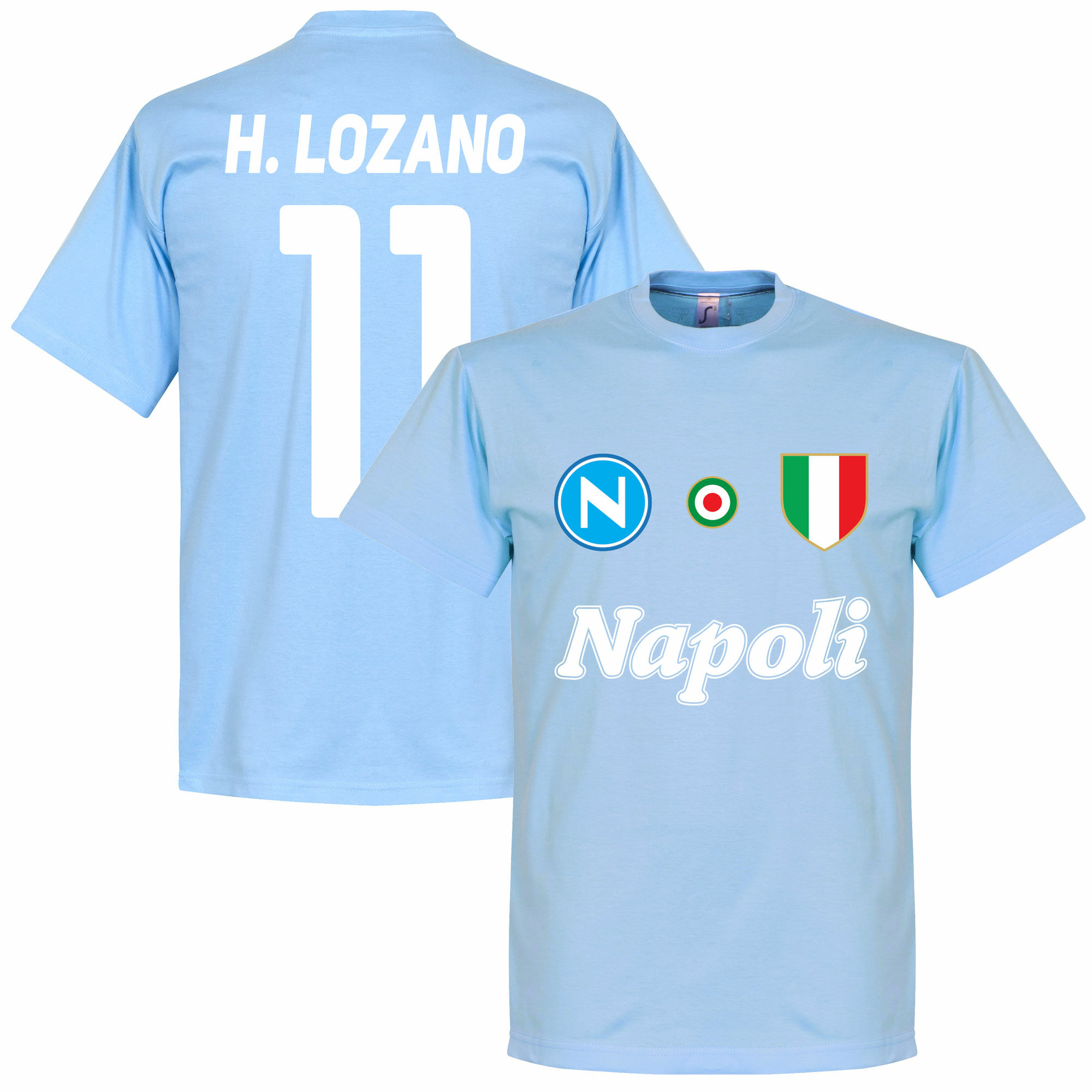 SSC Neapol - Tričko - Hirving Lozano, číslo 11, modré