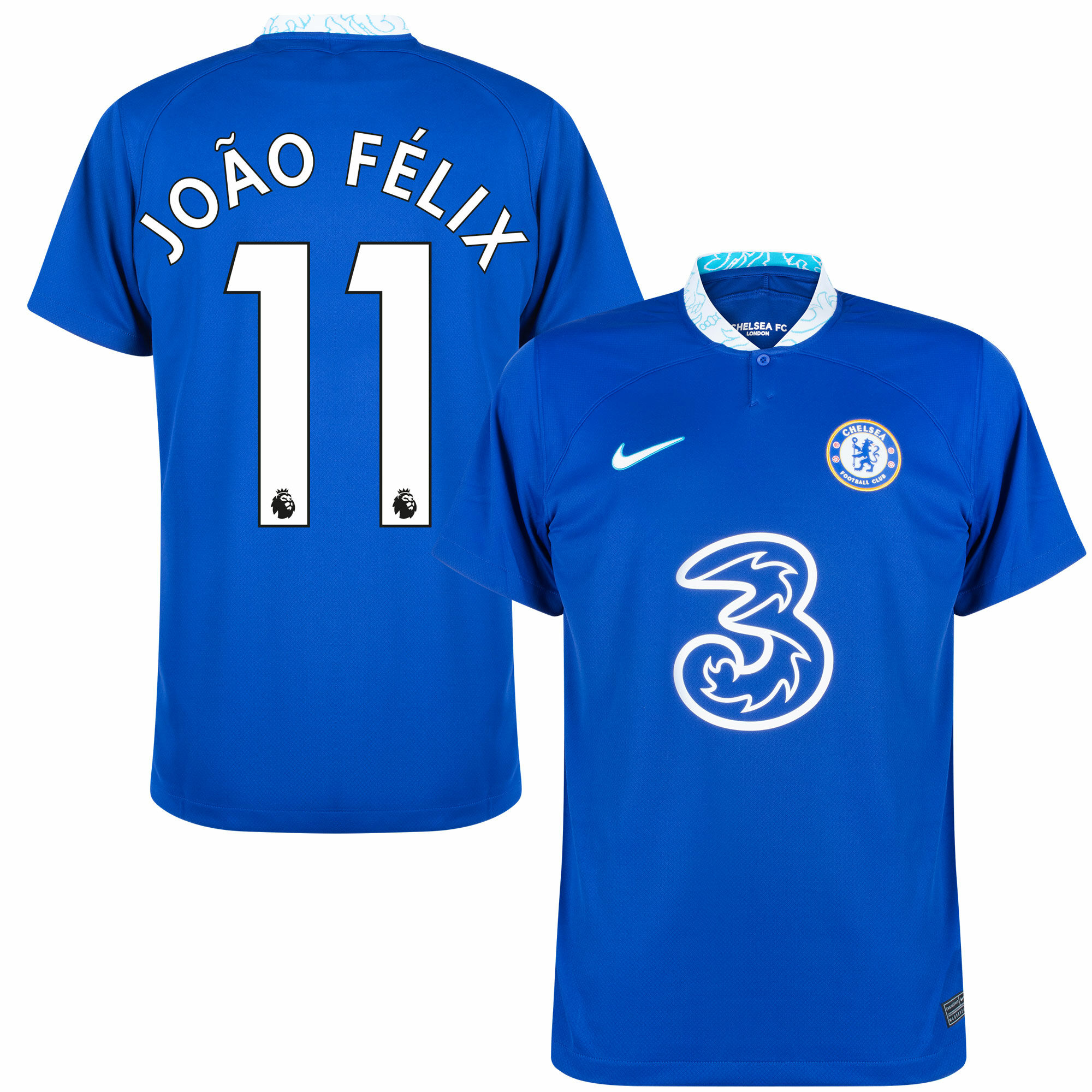 Chelsea - Dres fotbalový - číslo 11, Premier League, domácí, sezóna 2022/23, modrý, João Félix