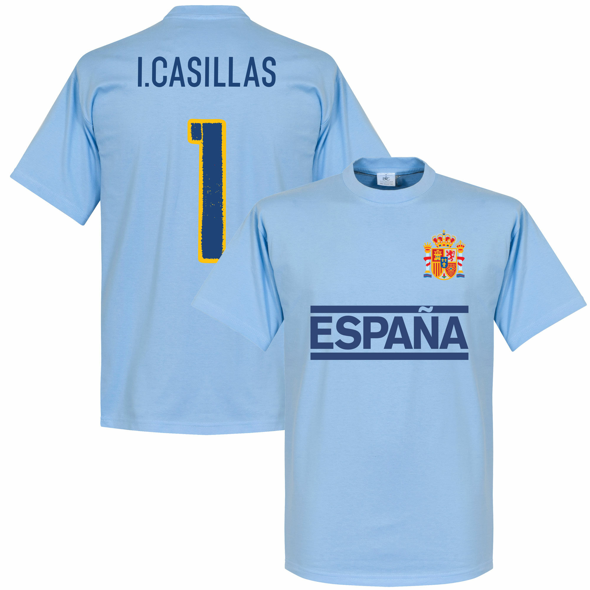 Španělsko - Tričko - Iker Casillas, modré