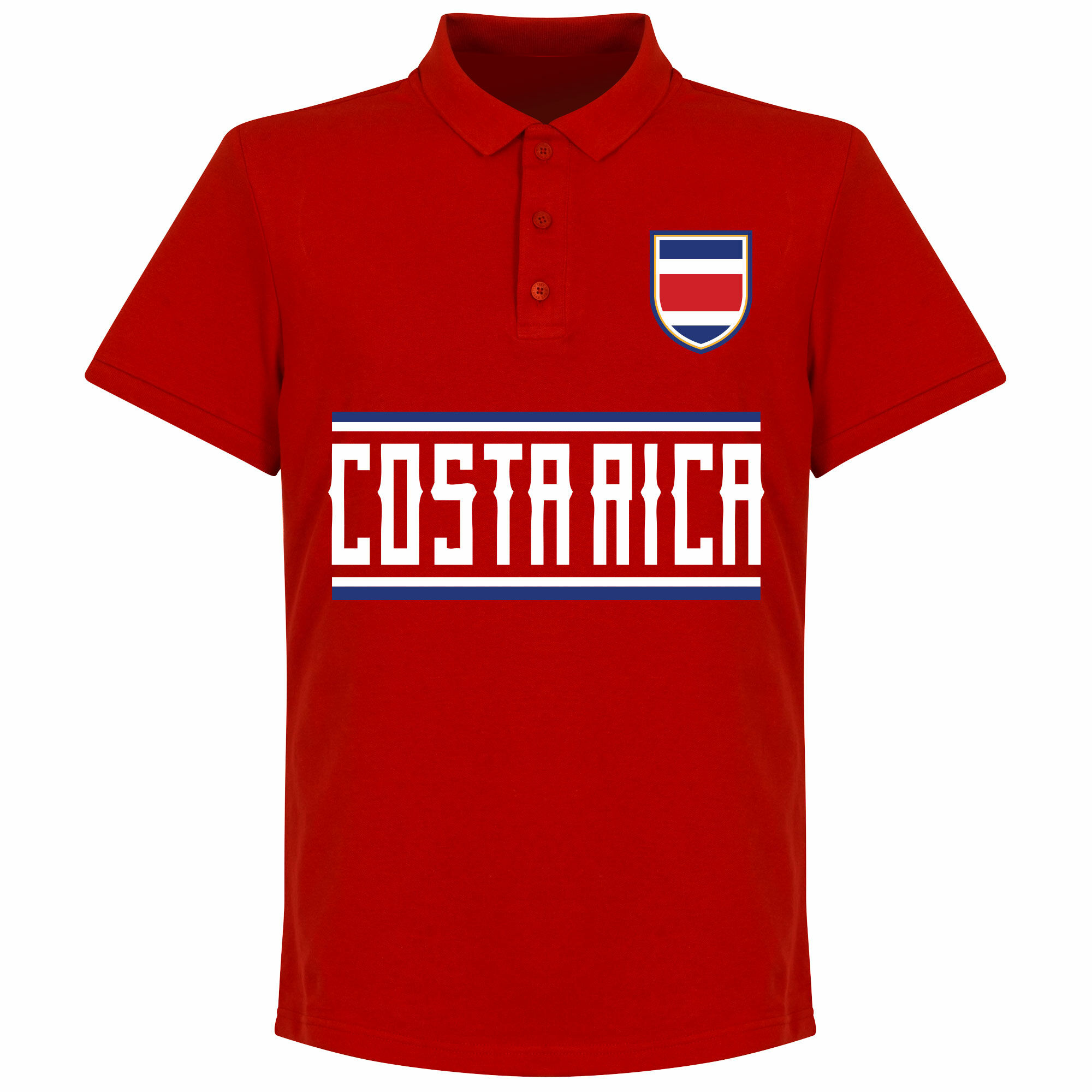 Kostarika - Tričko s límečkem - červené