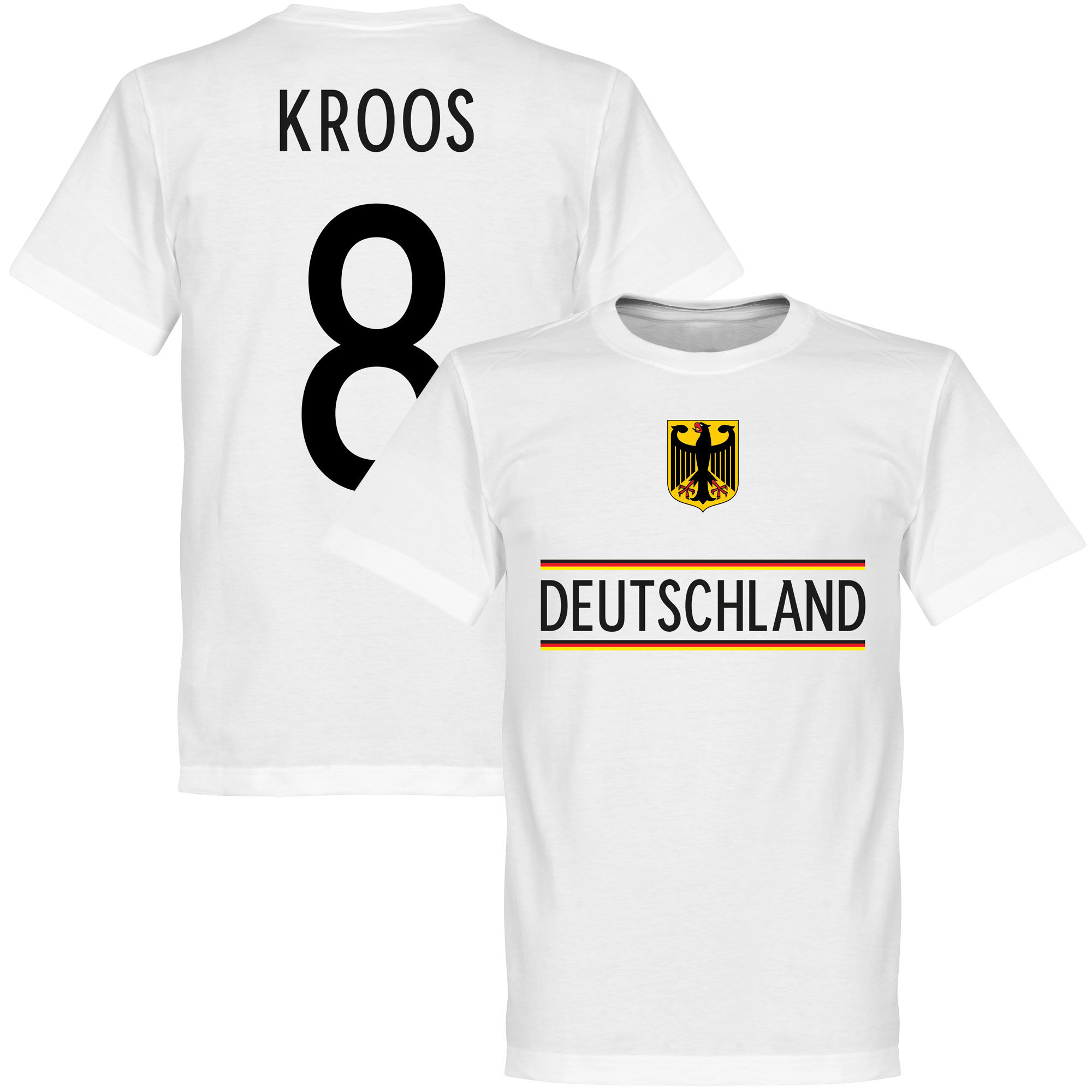 Německo - Tričko - Toni Kroos, bílé, 2020, číslo 8