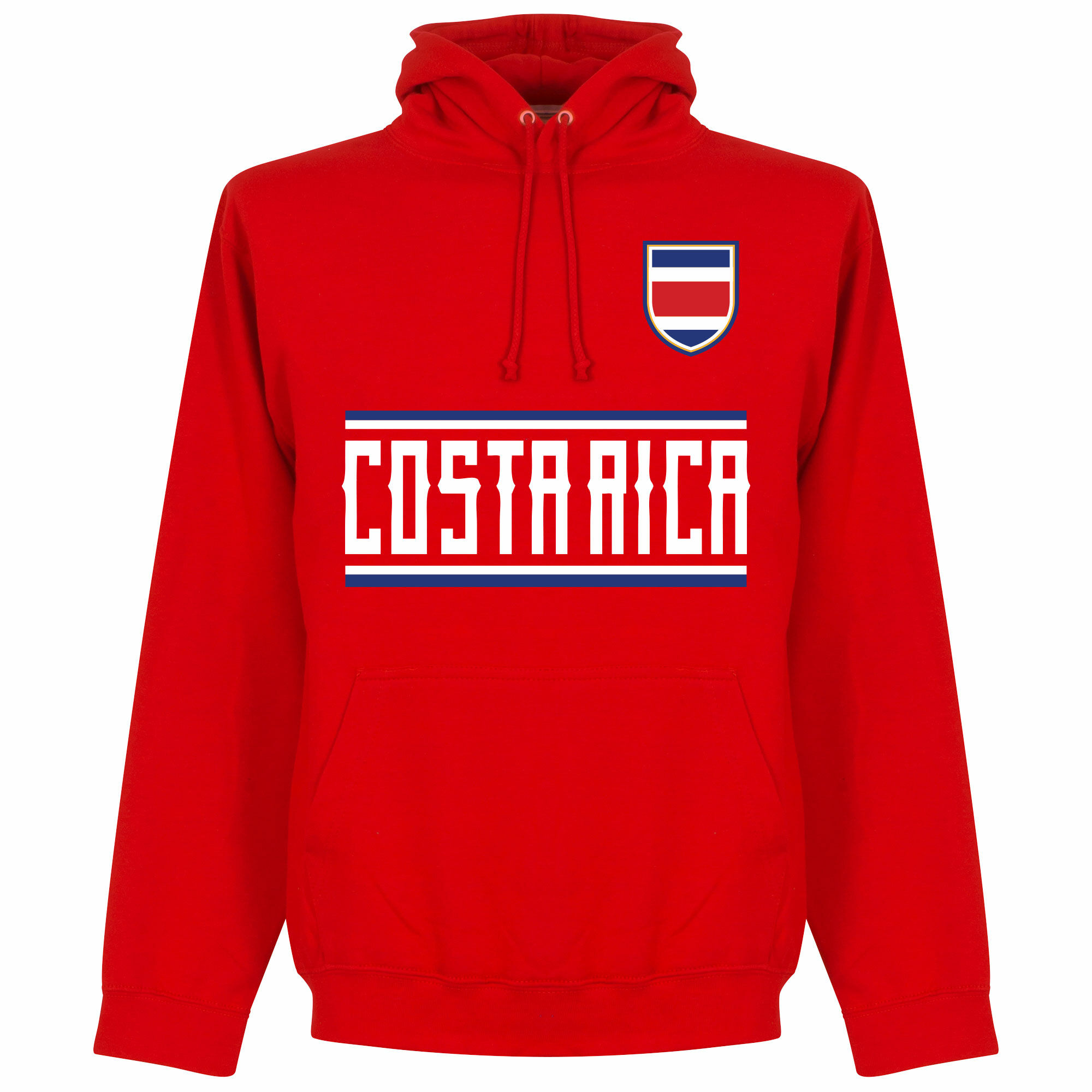 Kostarika - Mikina s kapucí - červená
