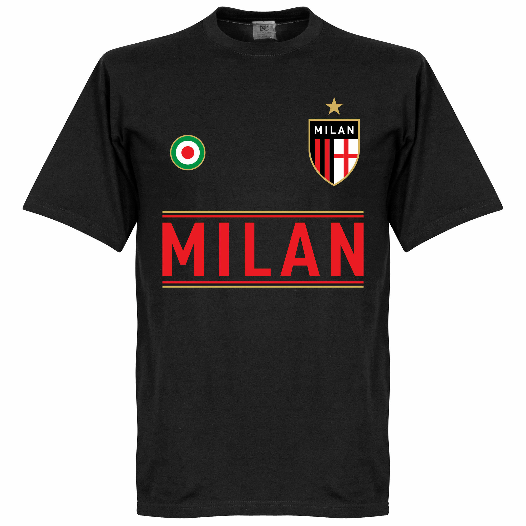 AC Milán - Tričko - černé
