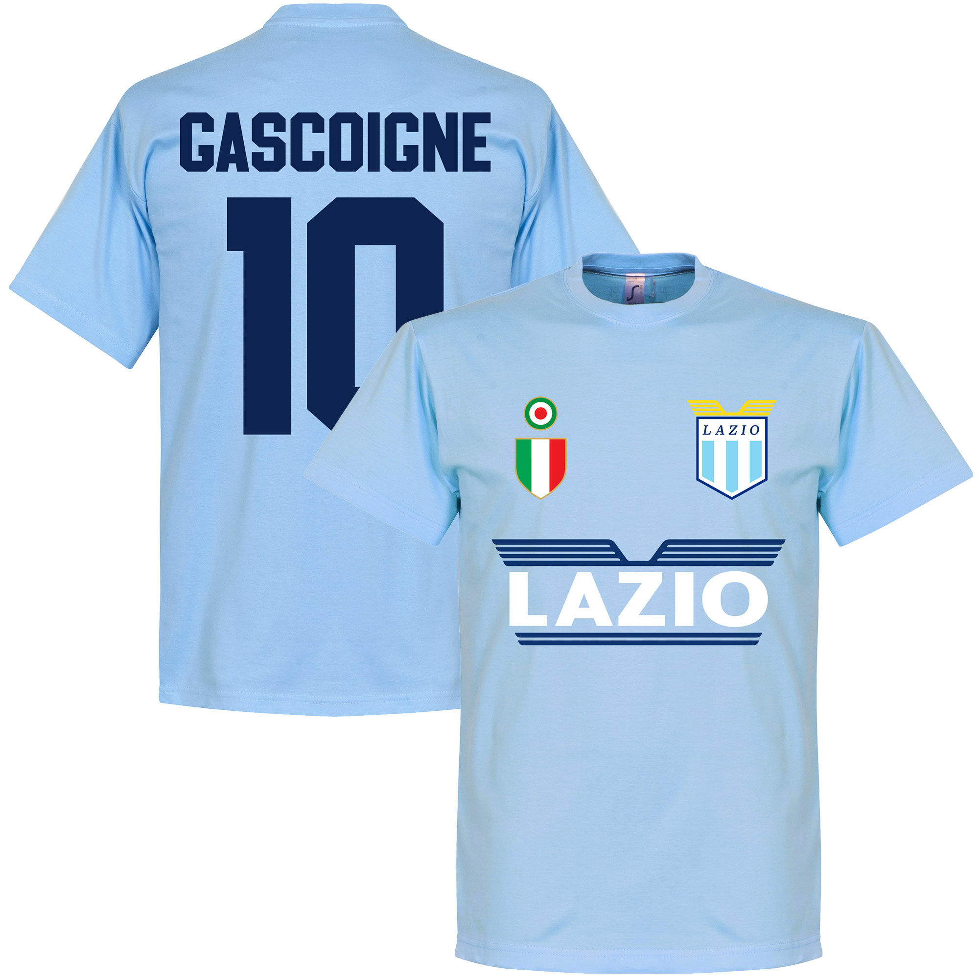 SS Lazio - Tričko - Paul Gascoigne, číslo 10, modré