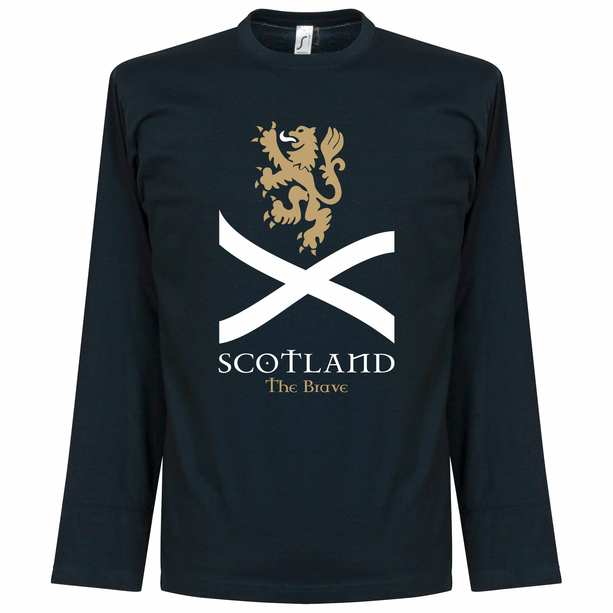 Skotsko - Tričko "Brave" - dlouhý rukáv, modré