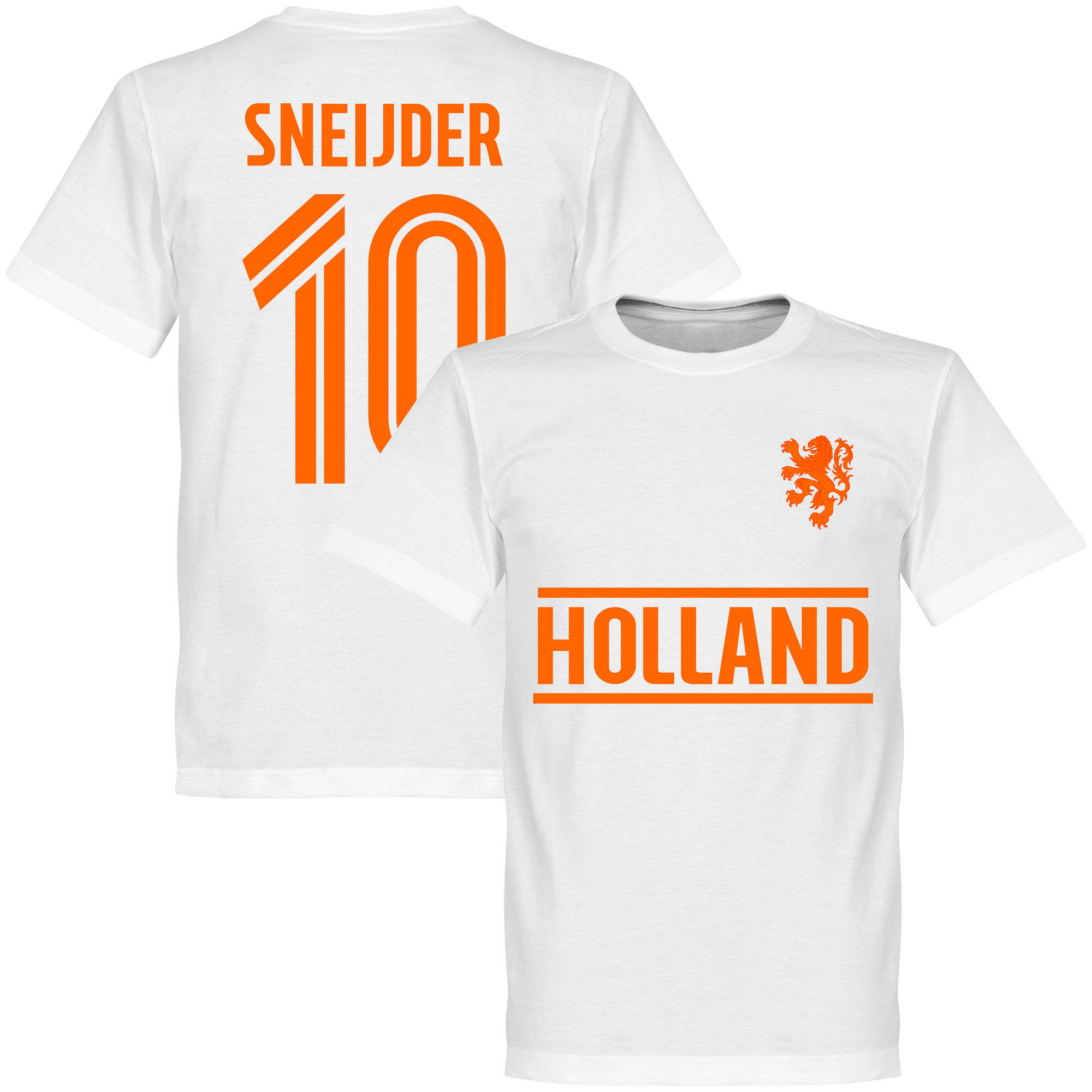Nizozemí - Tričko - bílé, Wesley Sneijder, číslo 10