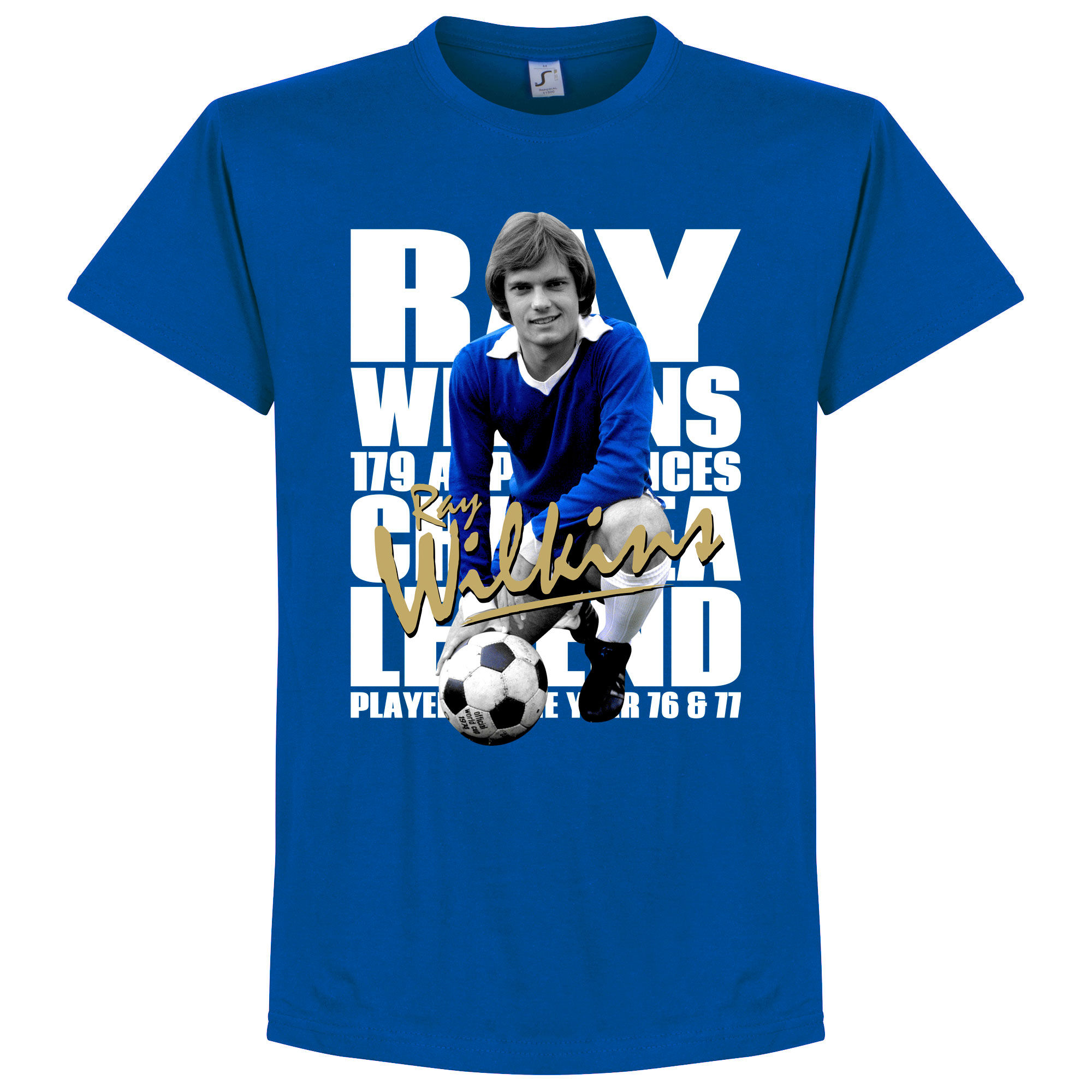 Chelsea - Tričko "Legend" - modré, Ray Wilkins