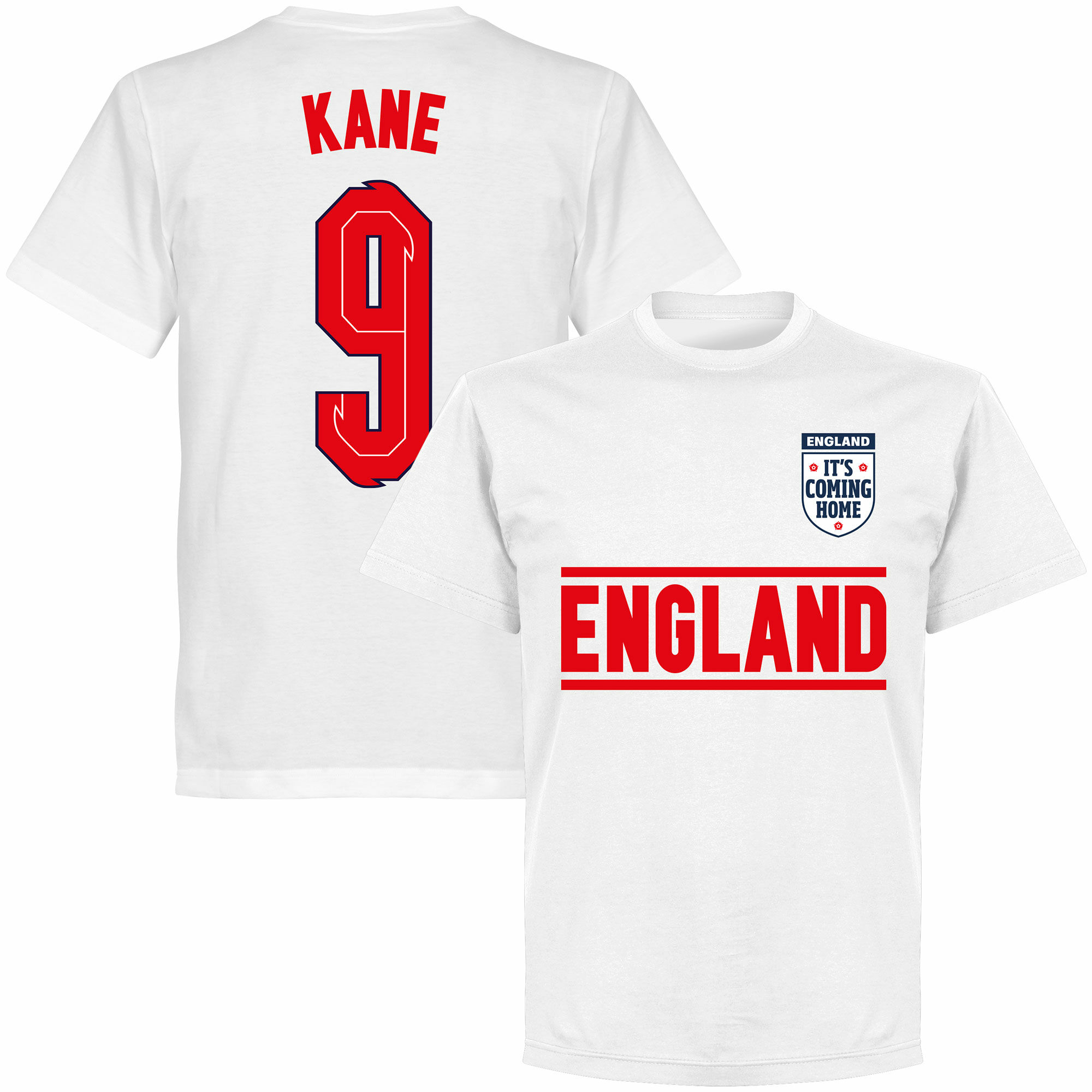 Anglie - Tričko dětské - bílé, Harry Kane, číslo 9