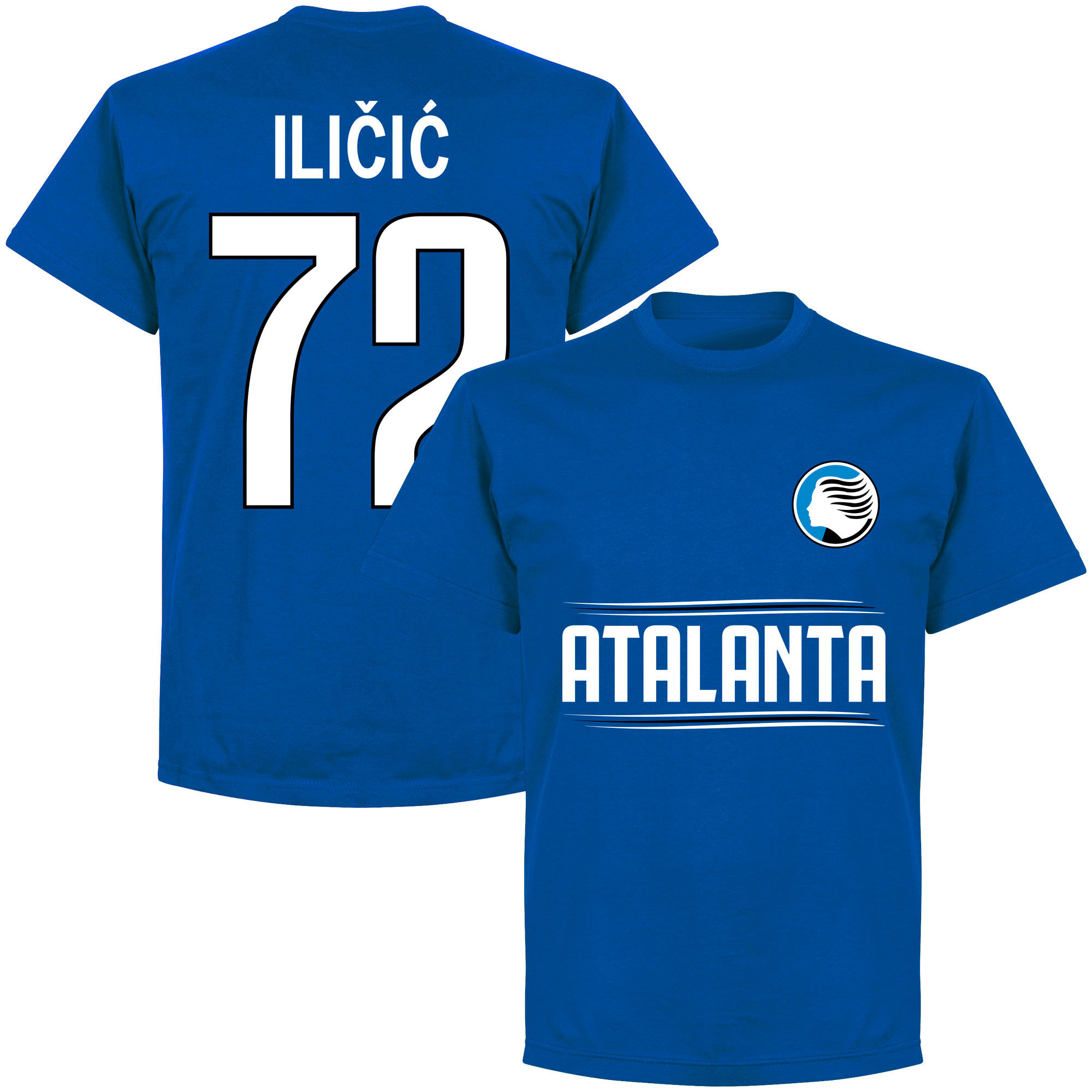 Atalanta BC - Tričko - číslo 72, Josip Iličić, modré