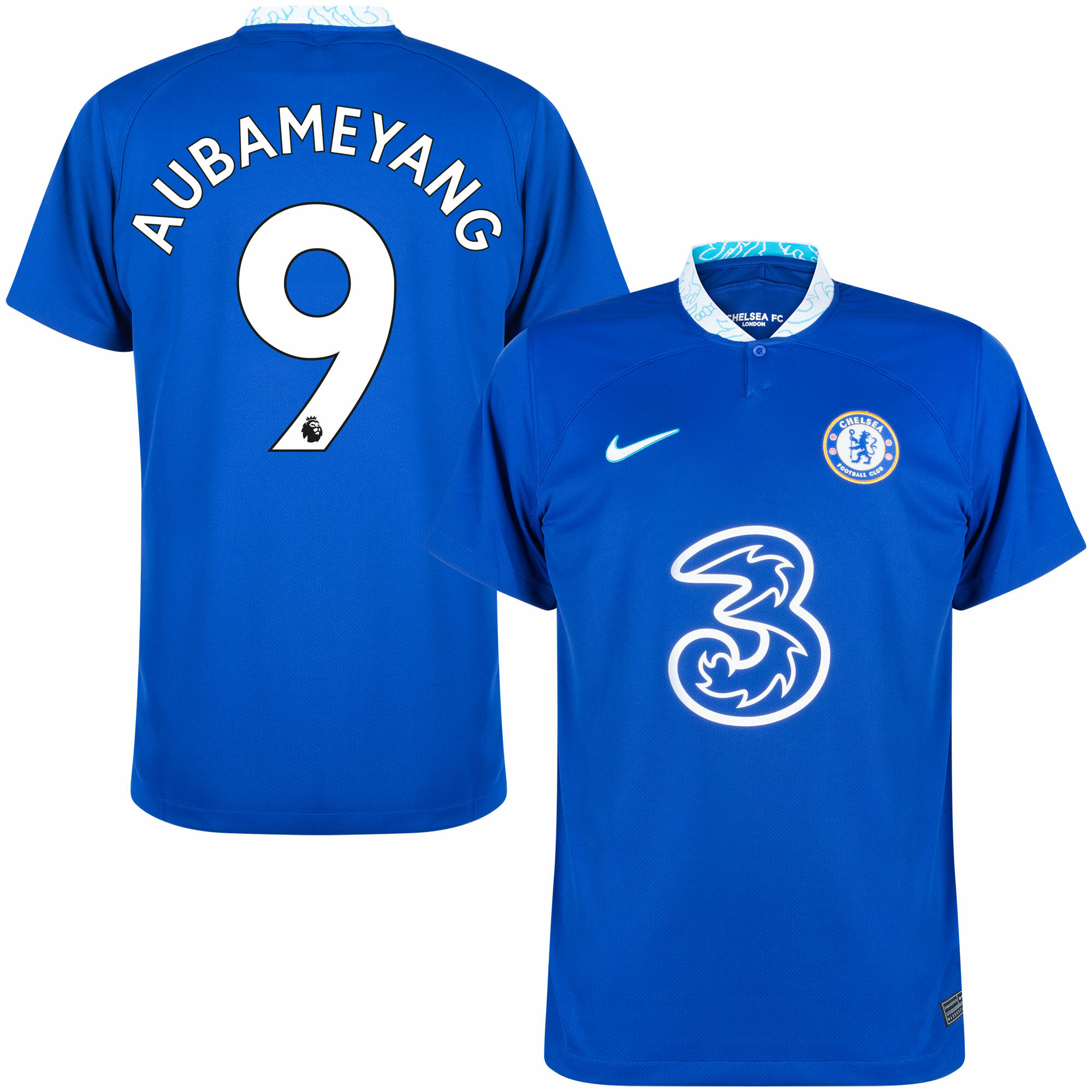 Chelsea - Dres fotbalový - Premier League, domácí, sezóna 2022/23, Pierre-Emerick Aubameyang, modrý, číslo 9