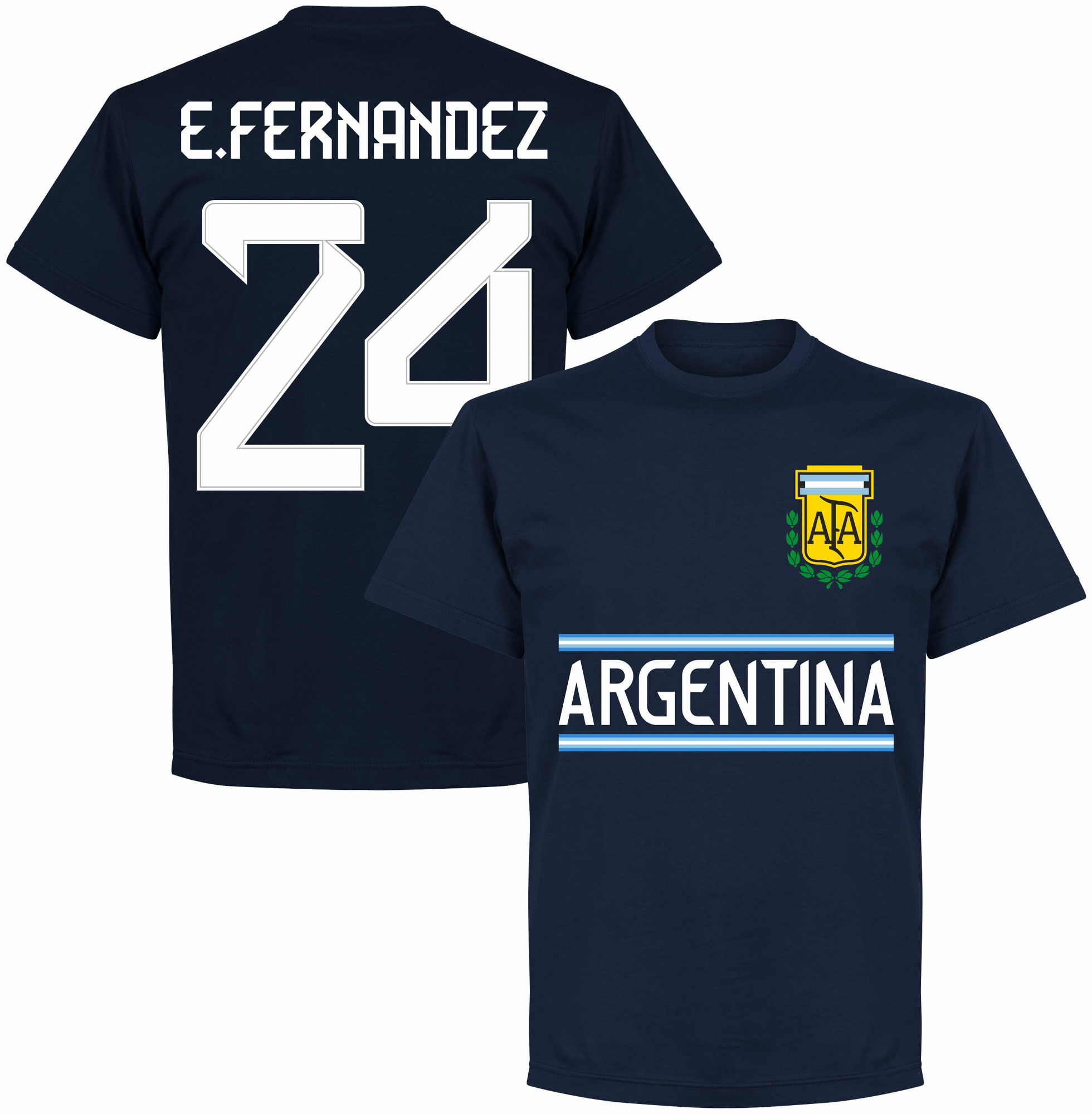 Argentina - Tričko - modré, Enzo Fernández, číslo 24