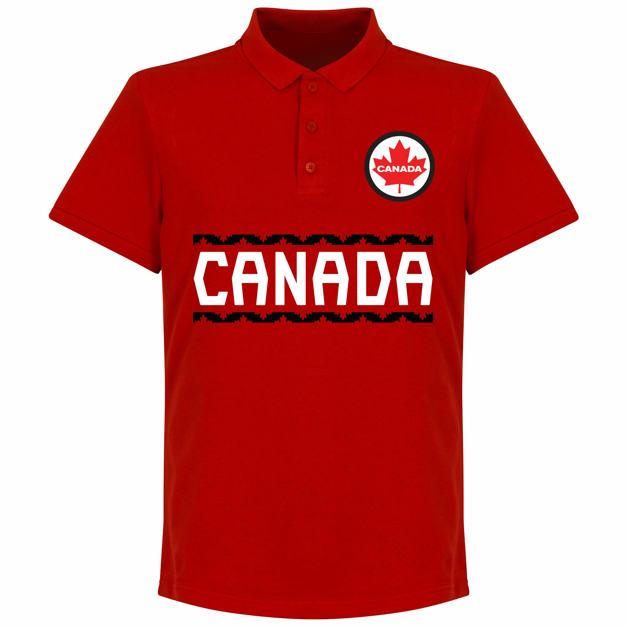 Kanada - Tričko s límečkem - červené
