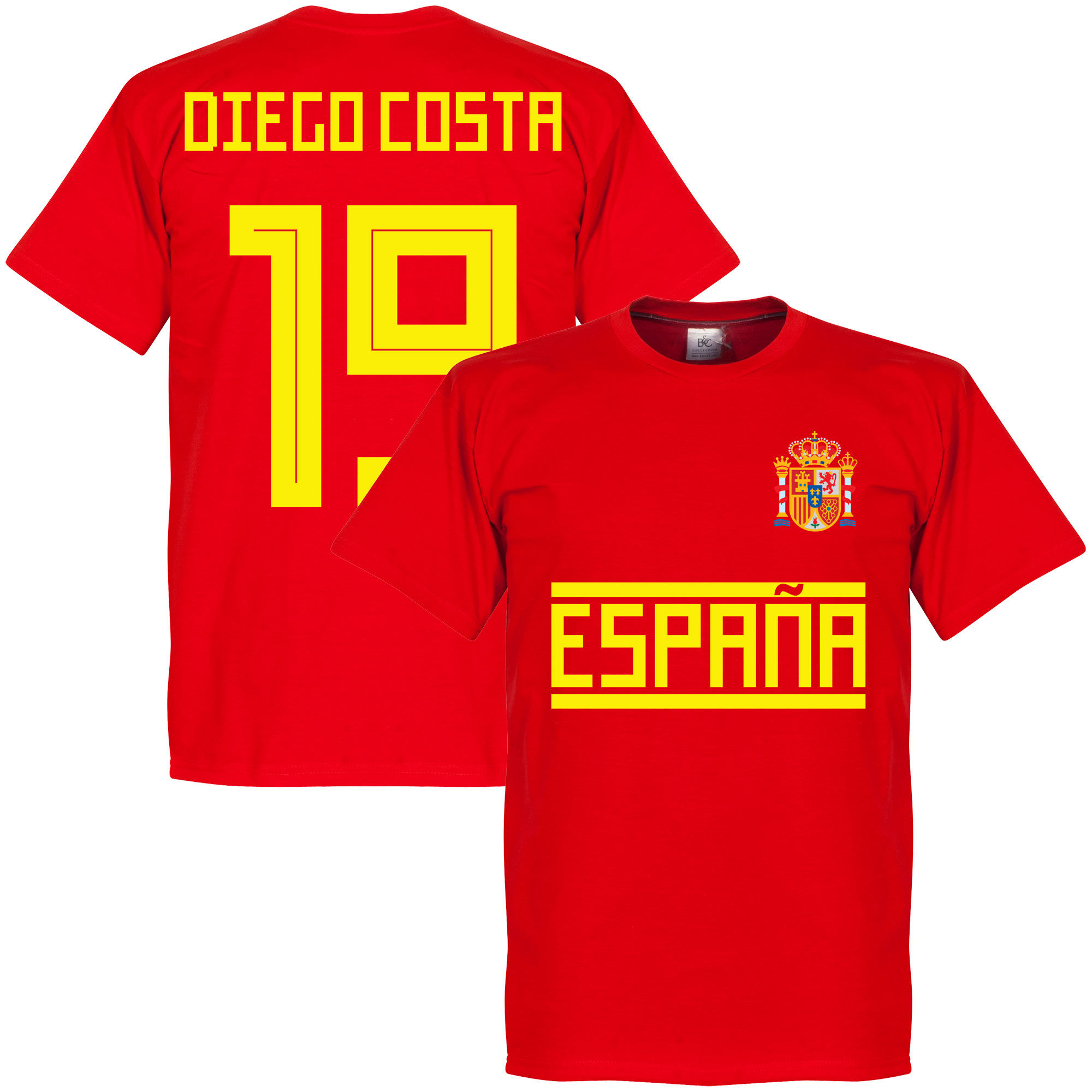 Španělsko - Tričko - červené, Diego da Silva Costa, číslo 19