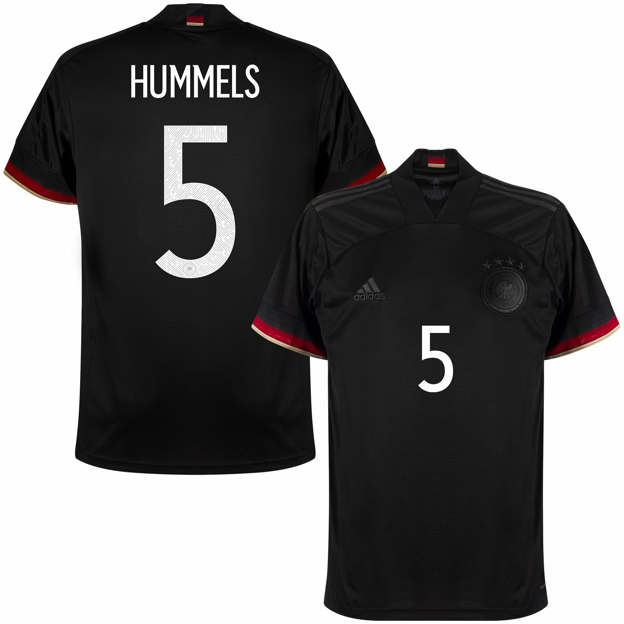 Německo - Dres fotbalový - sezóna 2021/22, černý, Mats Hummels, venkovní, číslo 5