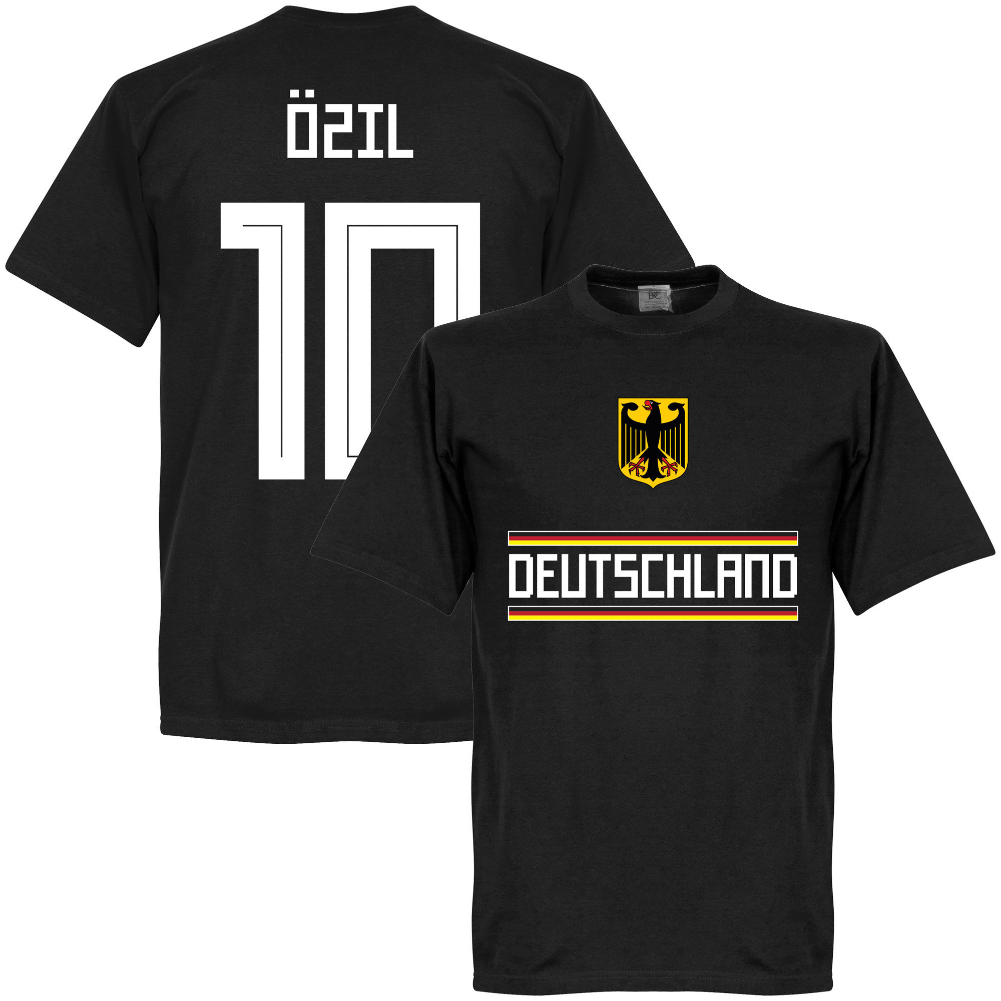 Německo - Tričko - číslo 10, Mesut Özil, černé