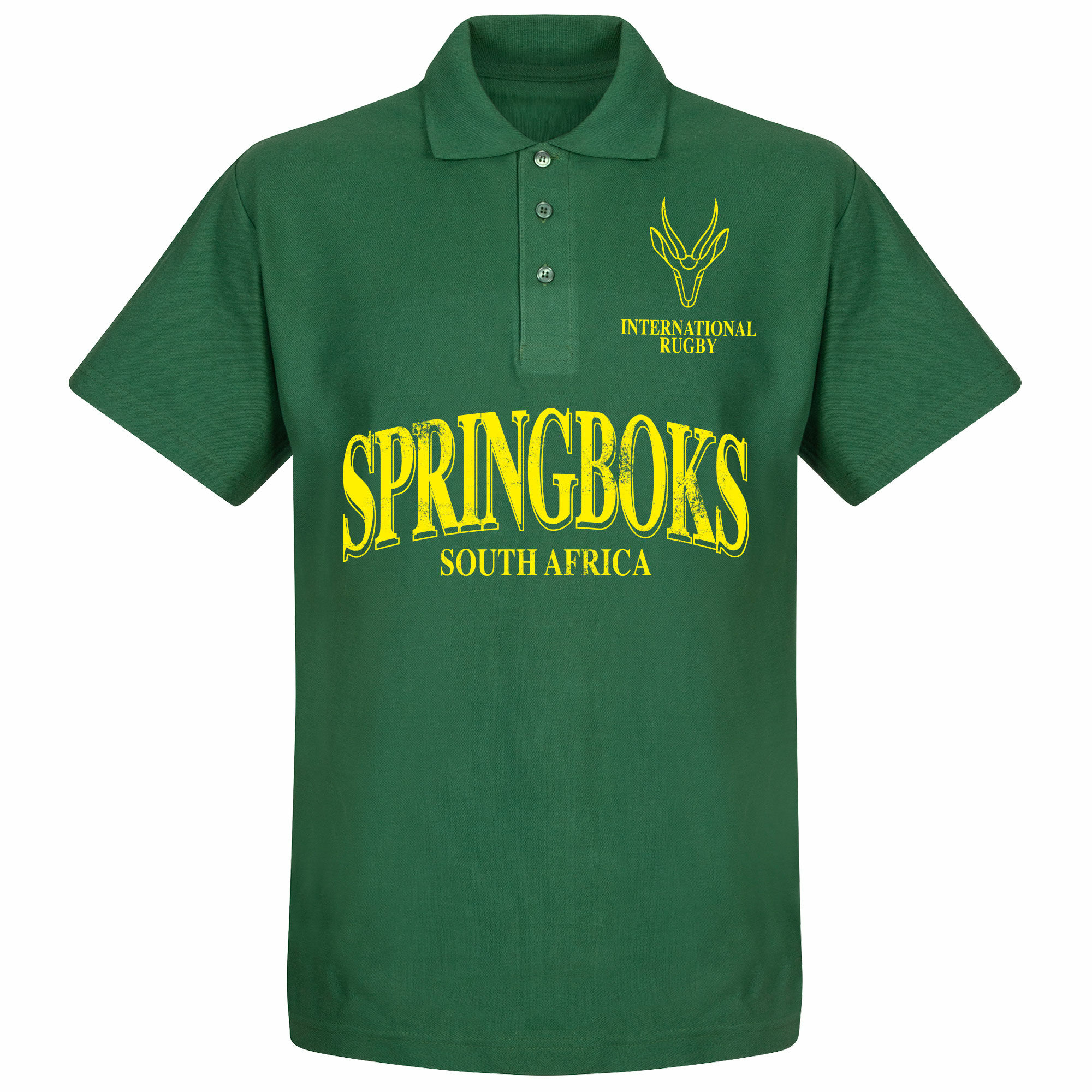 Jihoafrická republika - Tričko s límečkem "Rugby" - tmavě zelené