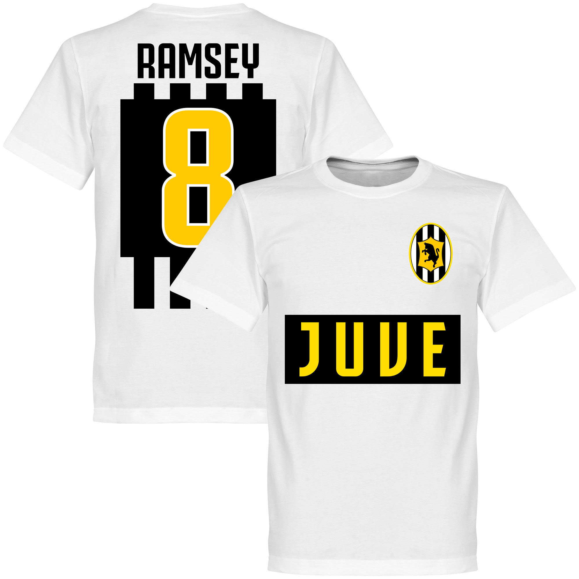 Juventus FC - Tričko - bílé, číslo 8, Aaron Ramsey