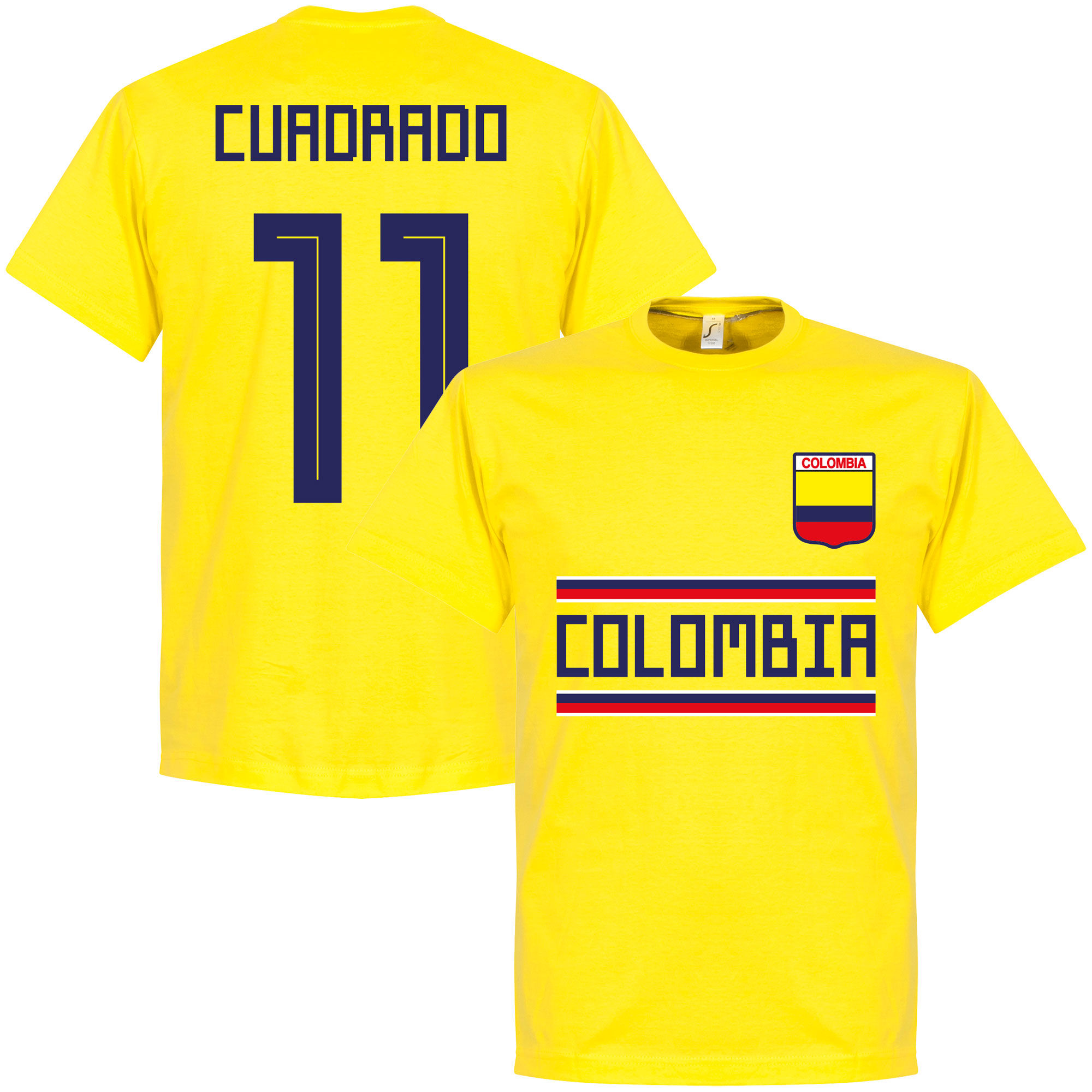 Kolumbie - Tričko - žluté, Juan Cuadrado, číslo 11