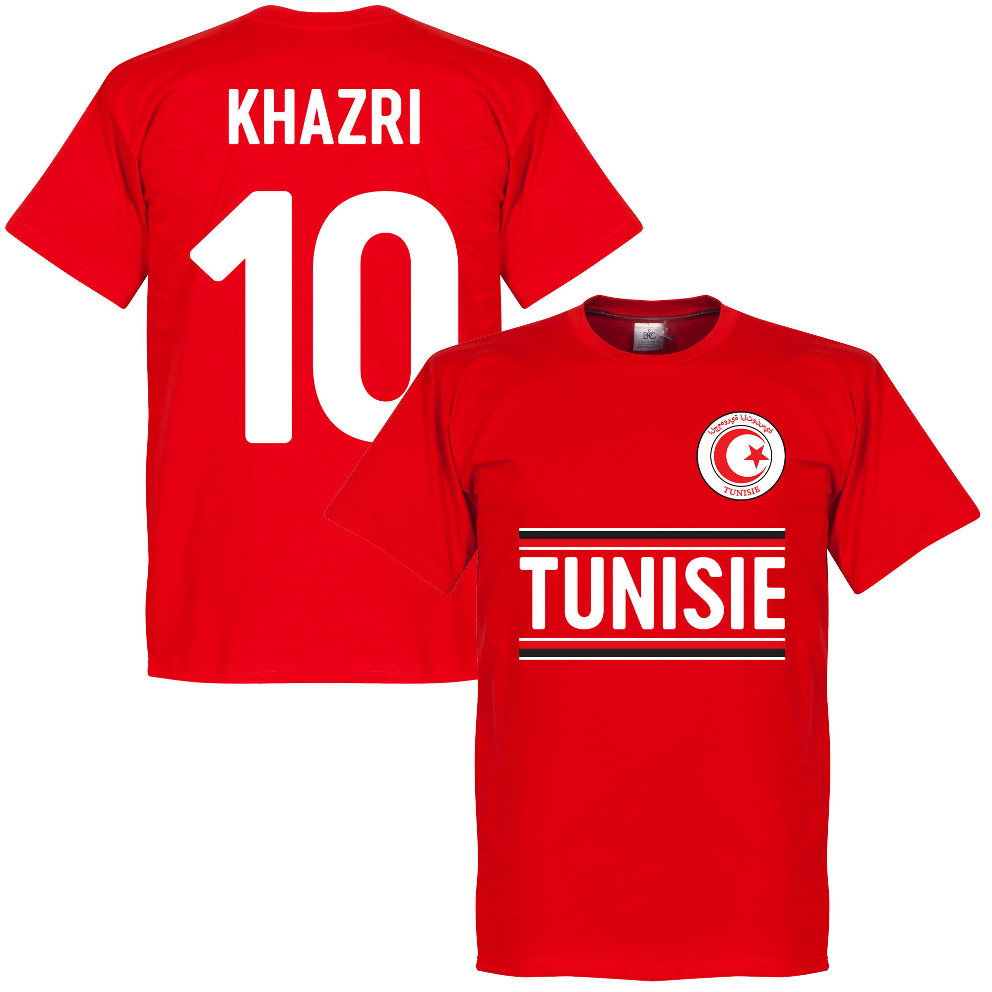 Tunisko - Tričko - červené, Wahbi Khazri, číslo 10
