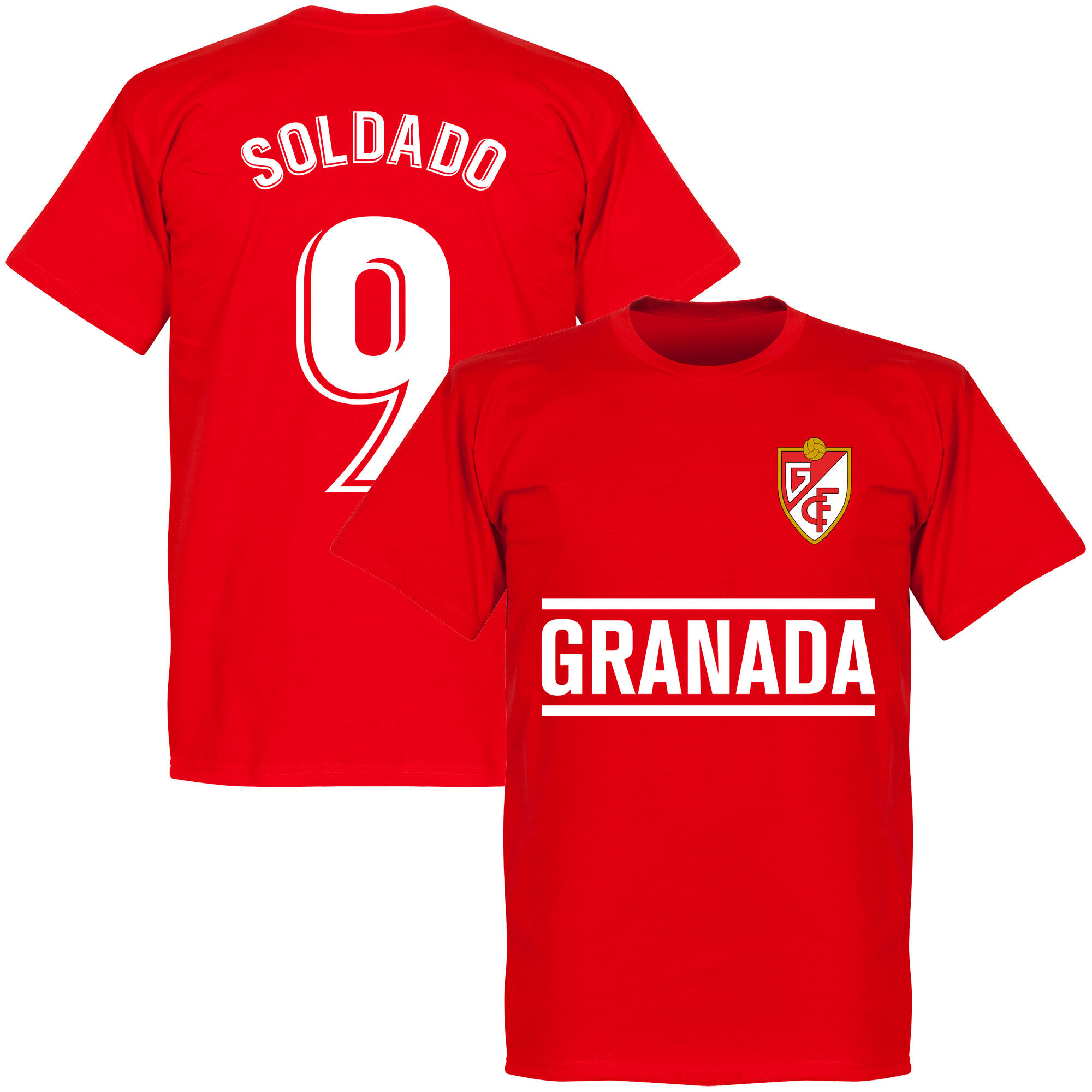 Granada CF - Tričko - červené, číslo 9, Roberto Soldado