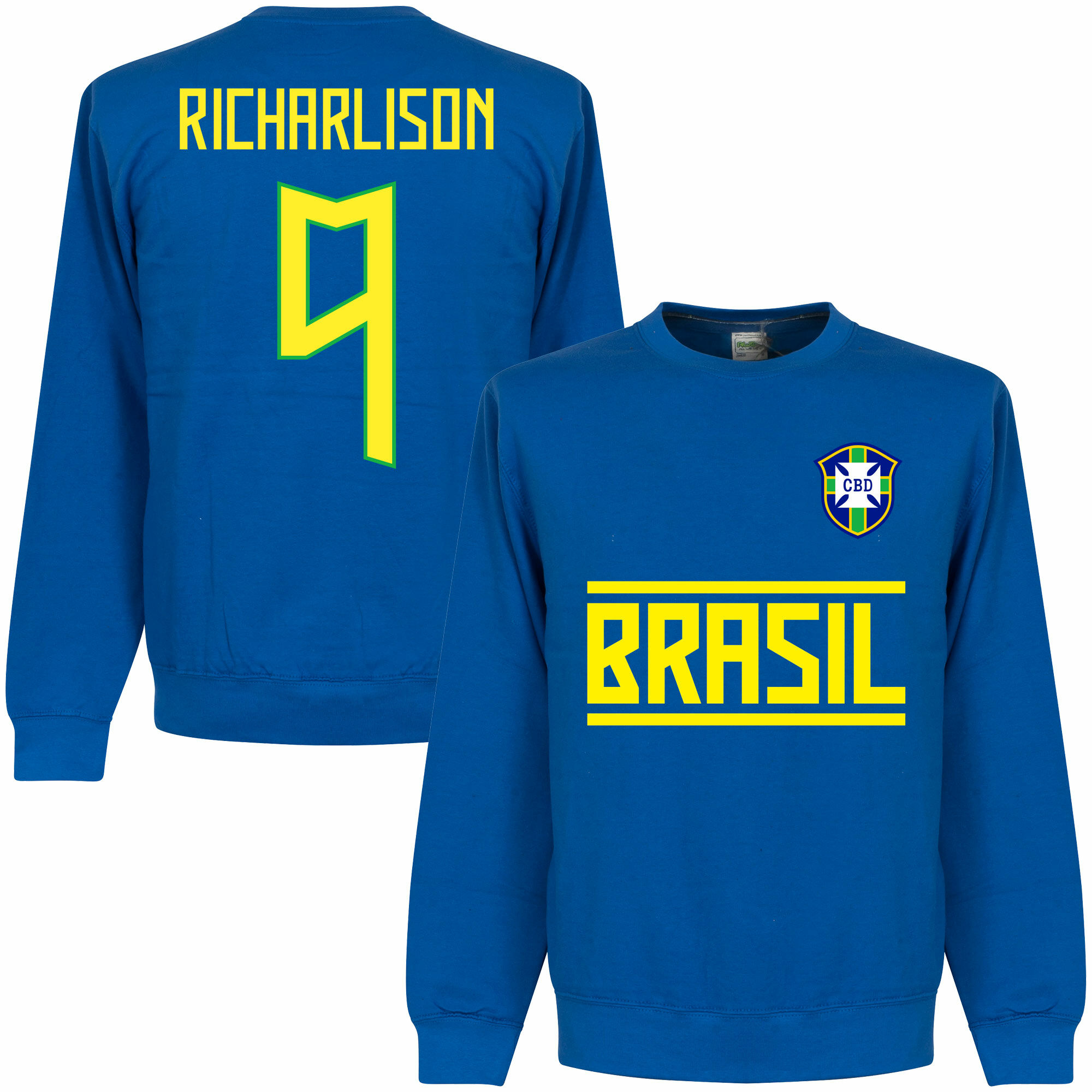 Brazílie - Mikina - Richarlison, modrá, číslo 9